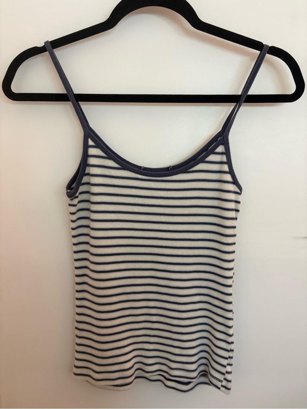Brandy Melville Navy & White Striped Spaghetti Strap Cami
